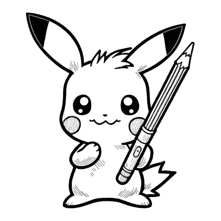 Kolorowanka Pikachu Darmowa Kolorowanka Do Wydrukowania